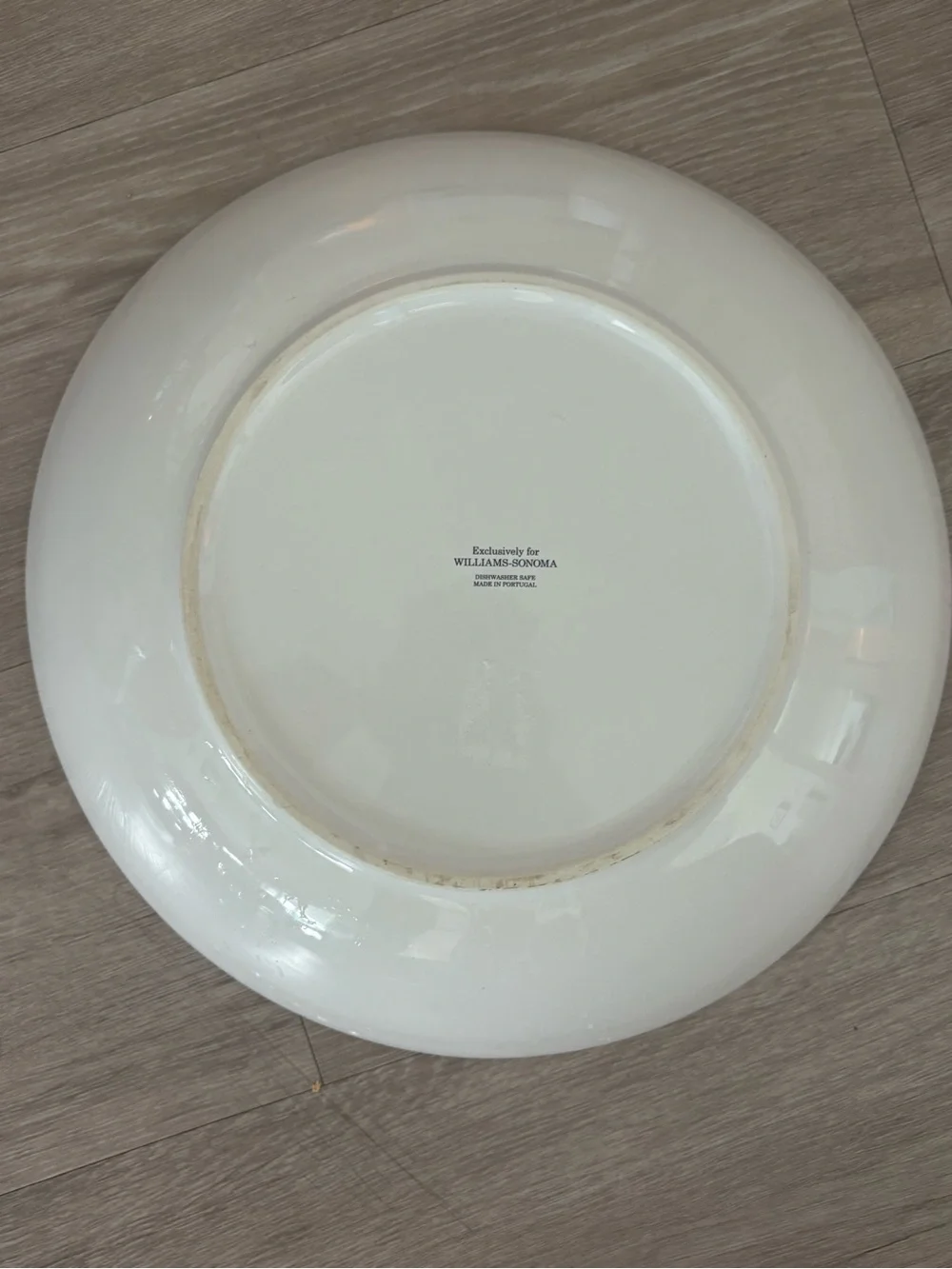 Williams Sonoma Herb-Illustrated Ceramic Platter in Green and White